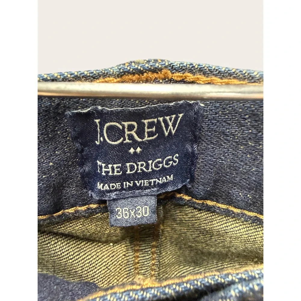 J.Crew The Driggs Slim Fit Stretch Denim Jeans Dark Wash Blue 36x30 NWT